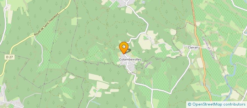 localisation de l'entreprise MADAME JULIE BERENGUER  SAINT-THEODORIT