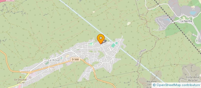 localisation de l'entreprise MADAME JULIE BERGAMINI  LE ROVE