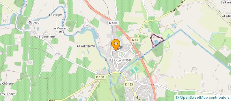 localisation de l'entreprise MADAME JULIE BERNARD  BRISSAC LOIRE AUBANCE