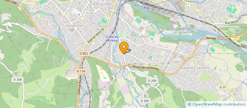 localisation de l'entreprise MADAME JULIE BERNIS  GELOS