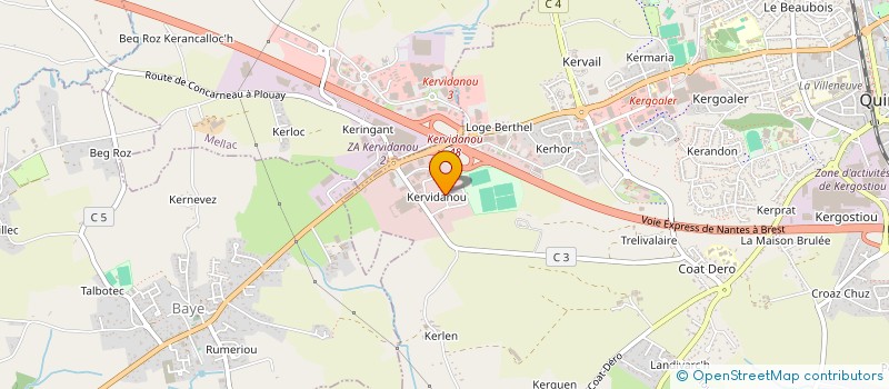 localisation de l'entreprise MADAME JULIE BERRE  MELLAC