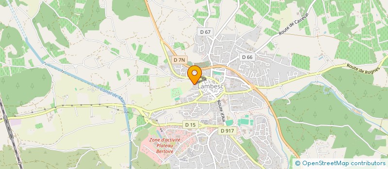 localisation de l'entreprise MADAME JULIE BERTHON  LAMBESC