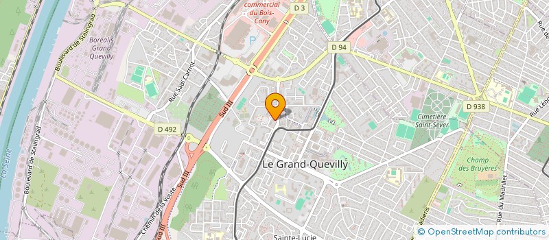 localisation de l'entreprise MADAME JULIE BERTIN  LE GRAND-QUEVILLY