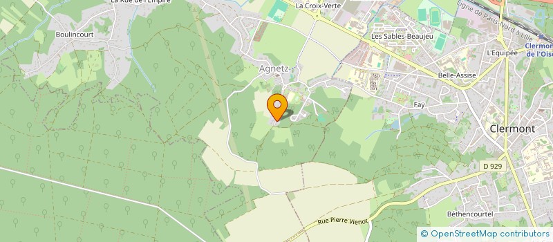 localisation de l'entreprise MADAME JULIE BERTIN  AGNETZ