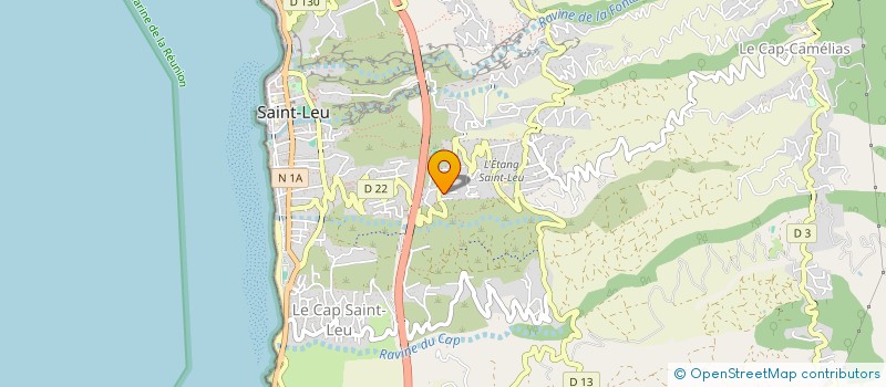 localisation de l'entreprise MADAME JULIE BERTIN  SAINT-LEU