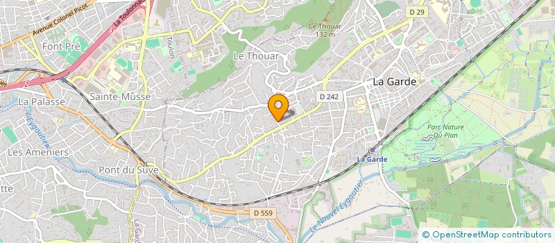 localisation de l'entreprise MADAME JULIE BERTOLINO  LA GARDE