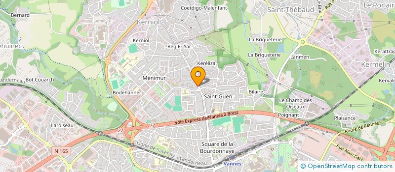 localisation de l'entreprise MADAME JULIE BESNIER  VANNES