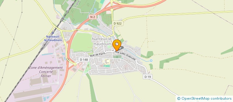 localisation de l'entreprise MADAME JULIE BEZOMBES  NANTEUIL-LE-HAUDOUIN