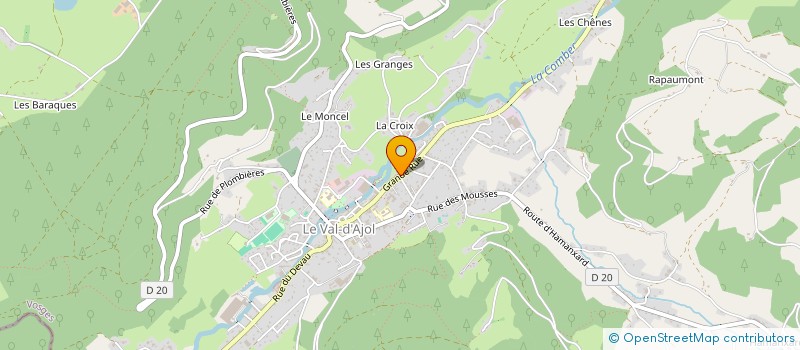 localisation de l'entreprise MADAME JULIE BIBAUD à LE VAL-D'AJOL