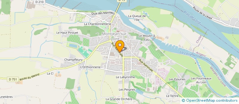 localisation de l'entreprise MADAME JULIE BIDET à MAUGES-SUR-LOIRE