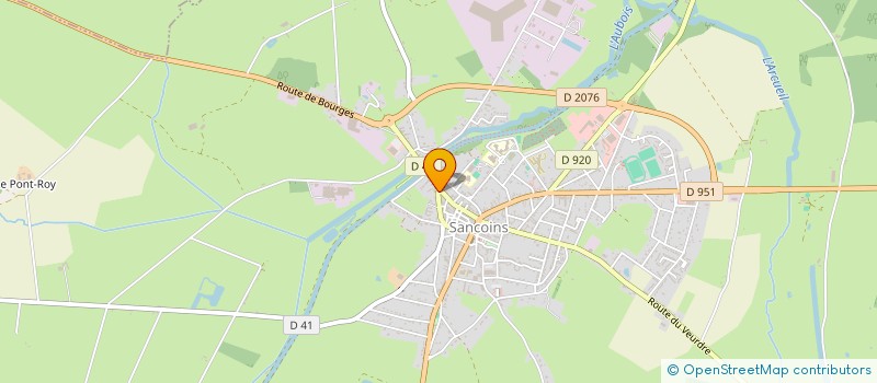 localisation de l'entreprise MADAME JULIE BIJOT  SANCOINS