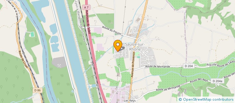 localisation de l'entreprise MADAME JULIE BILLARD  SAULCE-SUR-RHONE