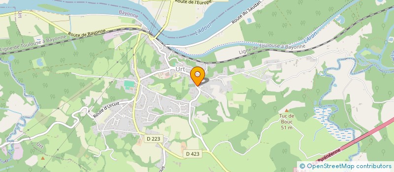 localisation de l'entreprise MADAME JULIE BILLON  URT