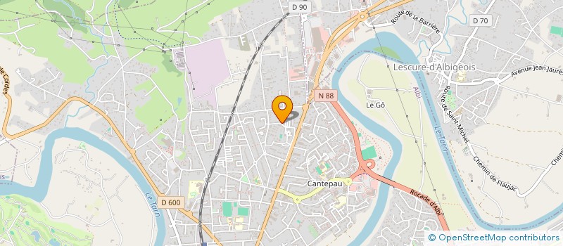 localisation de l'entreprise MADAME JULIE BILLOT à ALBI