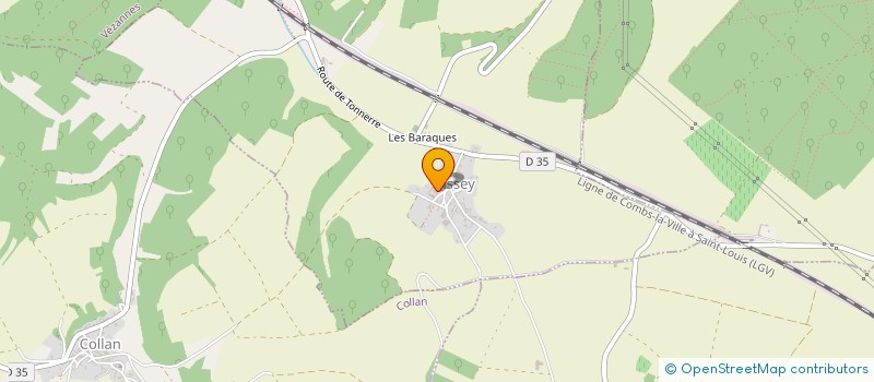 localisation de l'entreprise MADAME JULIE BINET  TISSEY