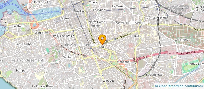 localisation de l'entreprise MADAME JULIE BIOUSSE à MARSEILLE