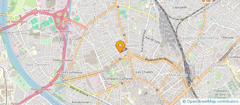 localisation de l'entreprise MADAME JULIE BLAISE  TOULOUSE