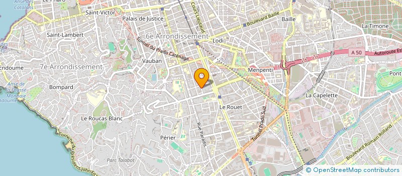 localisation de l'entreprise MADAME JULIE BLANC à MARSEILLE