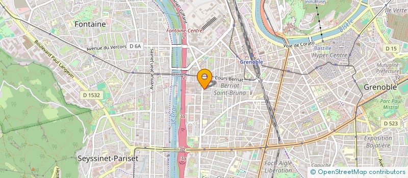 localisation de l'entreprise MADAME JULIE BLANC à GRENOBLE