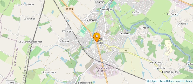 localisation de l'entreprise MADAME JULIE BLANCHARD  CUGAND