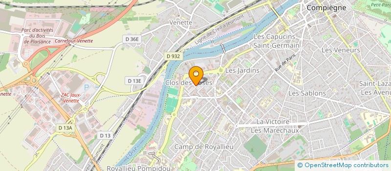 localisation de l'entreprise MADAME JULIE BOCQUET  COMPIEGNE