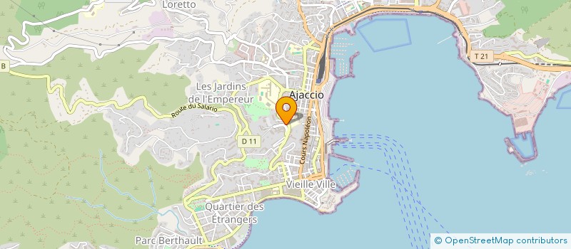localisation de l'entreprise MADAME JULIE BODIOU à AJACCIO