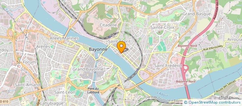 localisation de l'entreprise MADAME JULIE BOIZET  BAYONNE