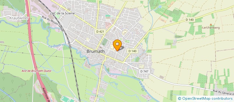 localisation de l'entreprise MADAME JULIE BONMATIN  THANN