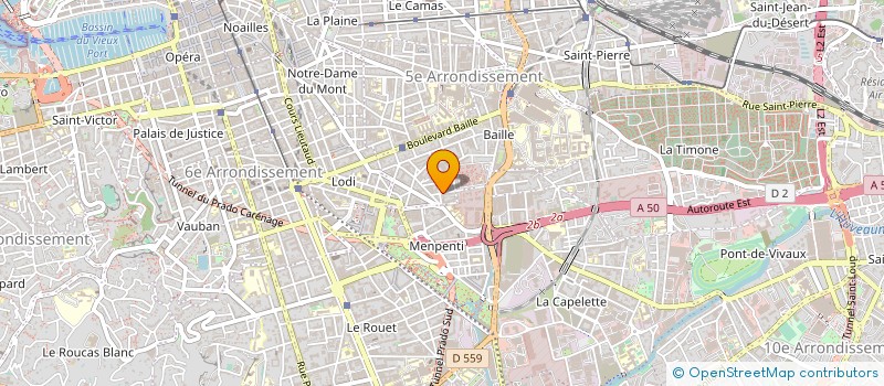 localisation de l'entreprise MADAME JULIE BONNAVAUD à MARSEILLE