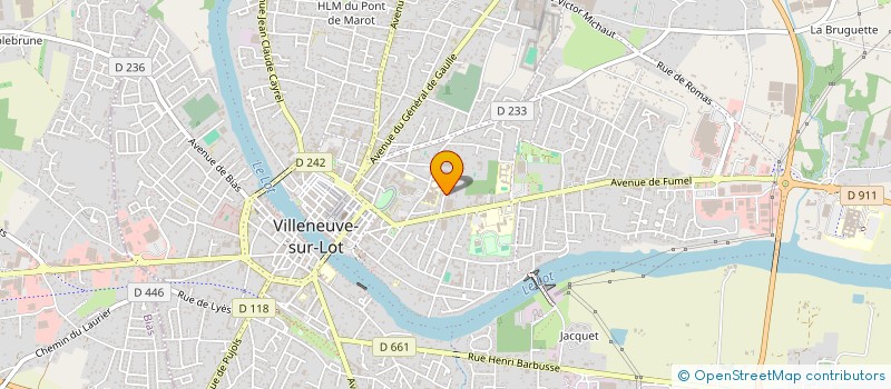 localisation de l'entreprise MADAME JULIE BONNEVILLE  VILLENEUVE-SUR-LOT