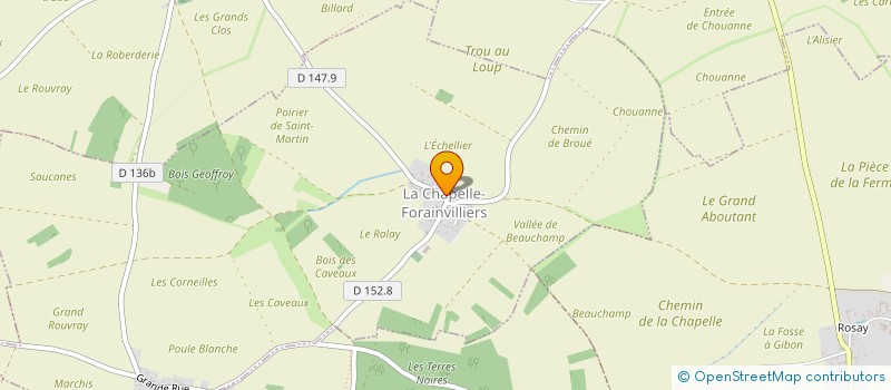 localisation de l'entreprise MADAME JULIE BONNOIS à LA CHAPELLE-FORAINVILLIERS