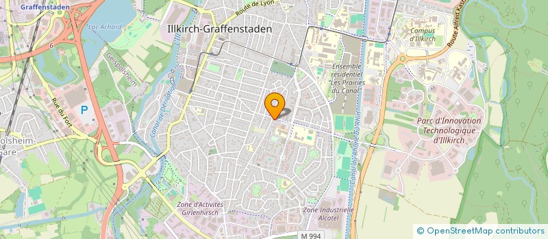 localisation de l'entreprise MADAME JULIE BORSCHNECK  ILLKIRCH-GRAFFENSTADEN
