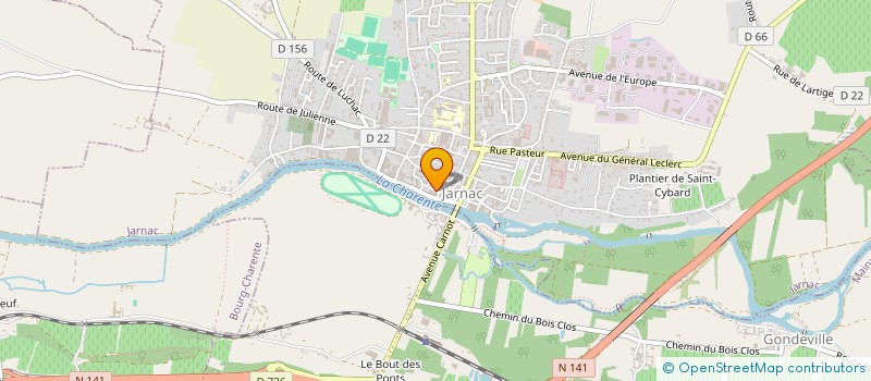 localisation de l'entreprise MADAME JULIE BOSCHER à JARNAC