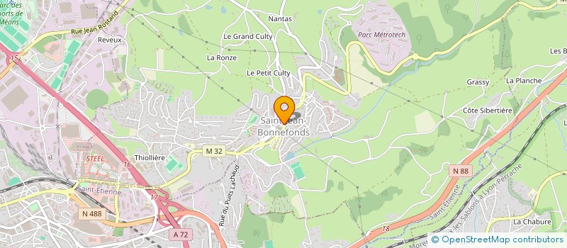 localisation de l'entreprise MADAME JULIE BOUCHET  SAINT-JEAN-BONNEFONDS