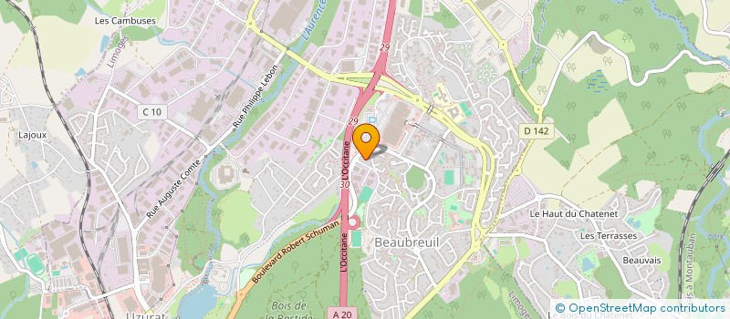 localisation de l'entreprise MADAME JULIE BOUCHET à LIMOGES