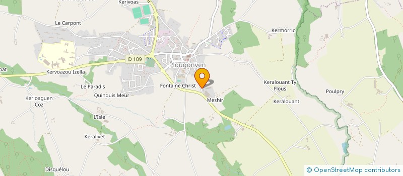 localisation de l'entreprise MADAME JULIE BOUDARD  PLOUGONVEN