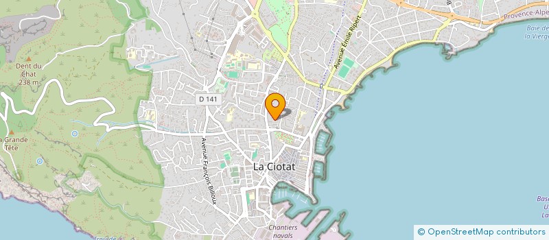 localisation de l'entreprise MADAME JULIE BOUDET  LA CIOTAT