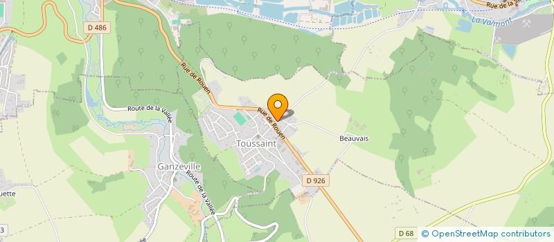 localisation de l'entreprise MADAME JULIE BOUFFAY  TOUSSAINT