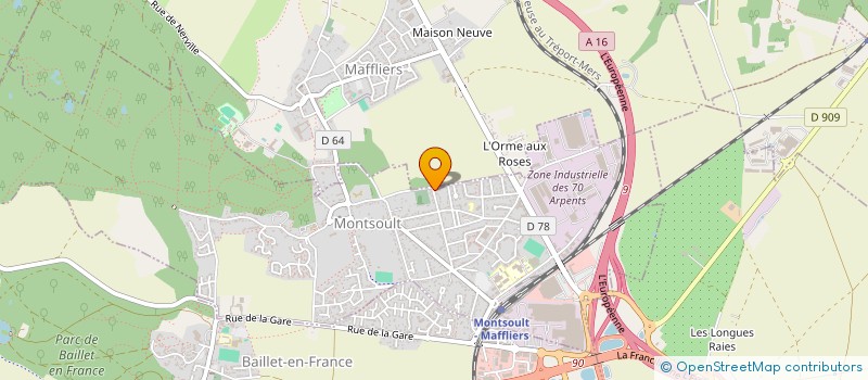localisation de l'entreprise MADAME JULIE BOULLONNOIS à MONTSOULT