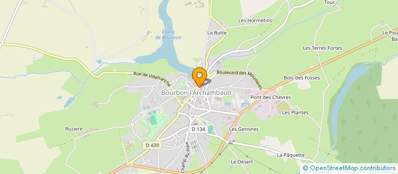 localisation de l'entreprise MADAME JULIE BOURCIER à BOURBON-L'ARCHAMBAULT