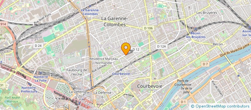 localisation de l'entreprise MADAME JULIE BOURGEOIS à COURBEVOIE
