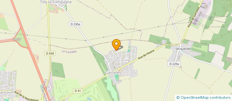 localisation de l'entreprise MADAME JULIE BOURGEOIS  LE CASTELET