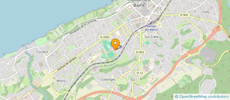 localisation de l'entreprise MADAME JULIE BOURGEOIS à THONON-LES-BAINS