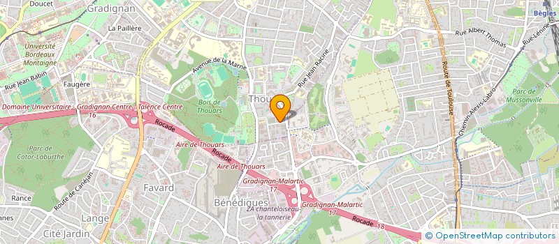 localisation de l'entreprise MADAME JULIE BOURIAU  TALENCE