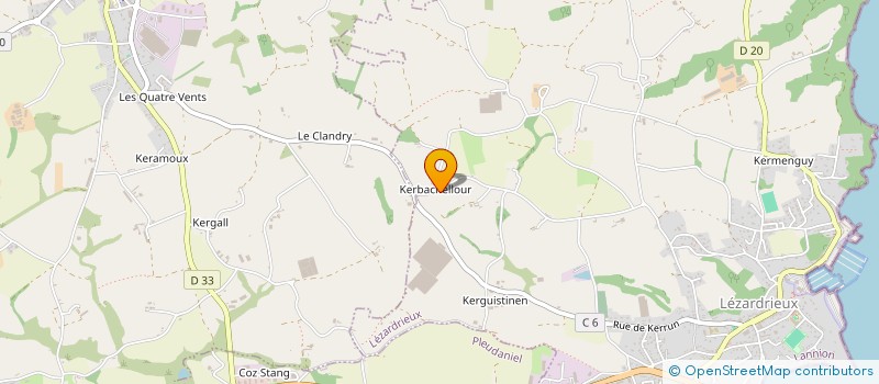 localisation de l'entreprise MADAME JULIE BOURNAS  LEZARDRIEUX