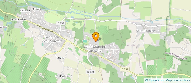 localisation de l'entreprise MADAME JULIE BOUROCHER  BRISSAC LOIRE AUBANCE