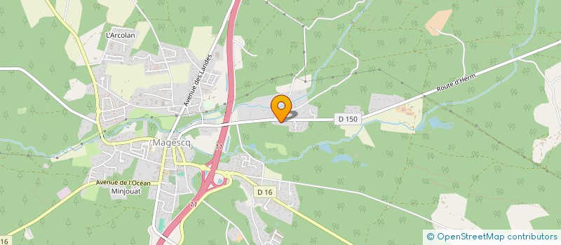 localisation de l'entreprise MADAME JULIE BOURRON  MAGESCQ