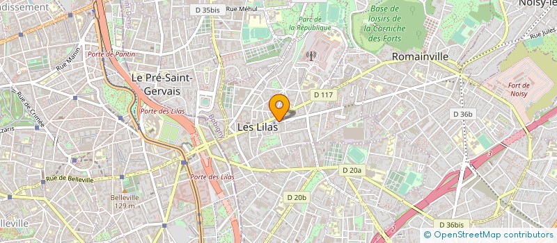 localisation de l'entreprise MADAME JULIE BOUZANQUET à LES LILAS