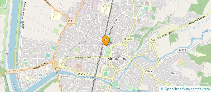 localisation de l'entreprise MADAME JULIE BOZZETTO à MONTELIMAR