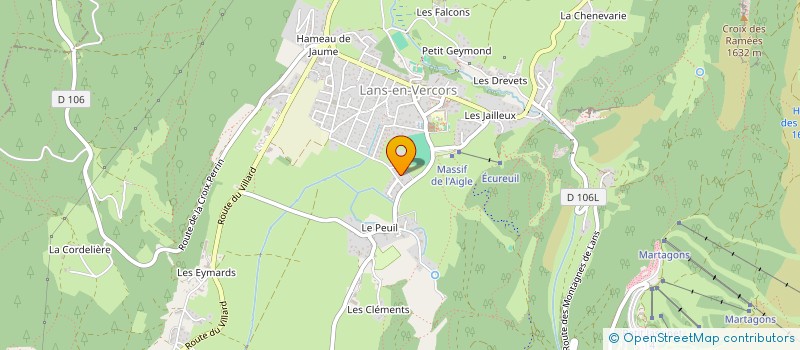 localisation de l'entreprise MADAME JULIE BRAJON  LANS-EN-VERCORS